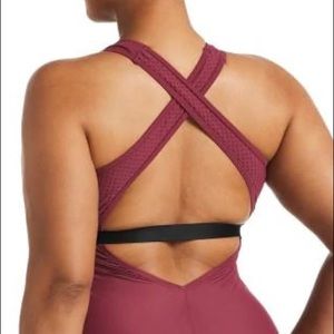 🆕 Nike Cross-back Plus-Size Swimsuit in a Wine Colour